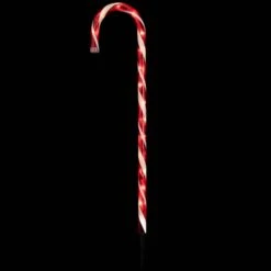 Northlight 28 In. Christmas Outdoor Decorations Lighted Candy Cane (Set Of 3) -Northlight Shop northlight christmas pathway lights 32622998 76 1000