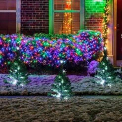 Northlight LED Lighted Tree Christmas Pathway Lights Outdoor Decorations (Set Of 3) -Northlight Shop northlight christmas pathway lights 32912694 31 1000