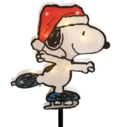Northlight Pre-Lit Snoopy Dog And Peanuts Ice Skating Christmas Pathway Lights - Clear Lights (Set Of 4) 12 Northlight Pre-Lit Snoopy Dog And Peanuts Ice Skating Christmas Pathway Lights - Clear Lights (Set Of 4) -Northlight Shop northlight christmas pathway lights 32913542 44 1000
