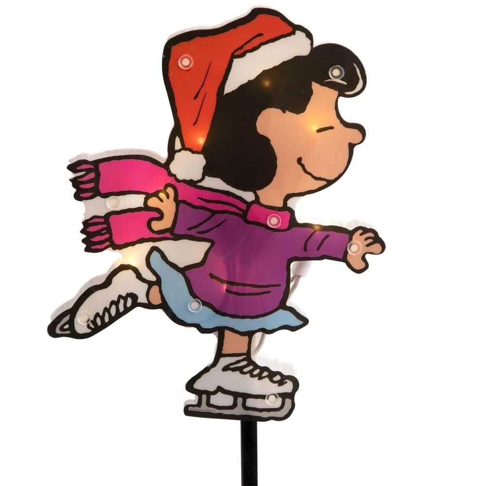 Northlight Pre-Lit Snoopy Dog And Peanuts Ice Skating Christmas Pathway Lights - Clear Lights (Set Of 4) 7 Northlight Pre-Lit Snoopy Dog And Peanuts Ice Skating Christmas Pathway Lights - Clear Lights (Set Of 4) - Image 7