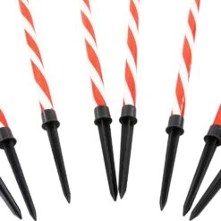 Northlight 8-Count Textured Candy Cane Christmas Pathway Lights Lawn Stakes -Northlight Shop northlight christmas pathway lights 34851759 4f 1000