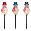 Northlight Set Of 3 Snowmen Christmas Pathway Markers 16 In. -Northlight Shop northlight christmas pathway lights 35167254 64 1000