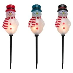 Northlight Set Of 3 Snowmen Christmas Pathway Markers 16 In.