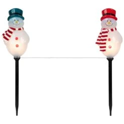 Northlight Set Of 3 Snowmen Christmas Pathway Markers 16 In. -Northlight Shop northlight christmas pathway lights 35167254 c3 1000