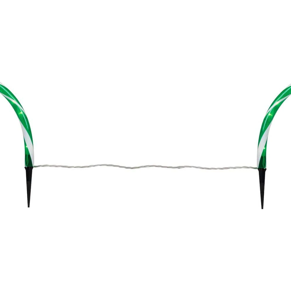 Northlight Candy Cane Outdoor Christmas Pathway Lights Arch-Green-Set Of 3 2 Northlight Candy Cane Outdoor Christmas Pathway Lights Arch-Green-Set Of 3 - Image 2
