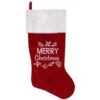 Northlight 20 In. Red In. Merry Christmas In. Velour Christmas Stocking -Northlight Shop northlight christmas stockings 34315060 64 1000