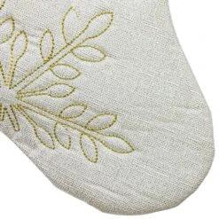 Northlight 20 In. White Snowflakes Christmas Stocking With Cuff -Northlight Shop northlight christmas stockings 34315067 4f 1000