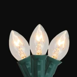Northlight Set Of 25 C7 Clear Christmas Lights-24 Ft Green Wire 6 Northlight Set Of 25 C7 Clear Christmas Lights-24 Ft Green Wire -Northlight Shop northlight christmas string lights 31476000 4f 1000