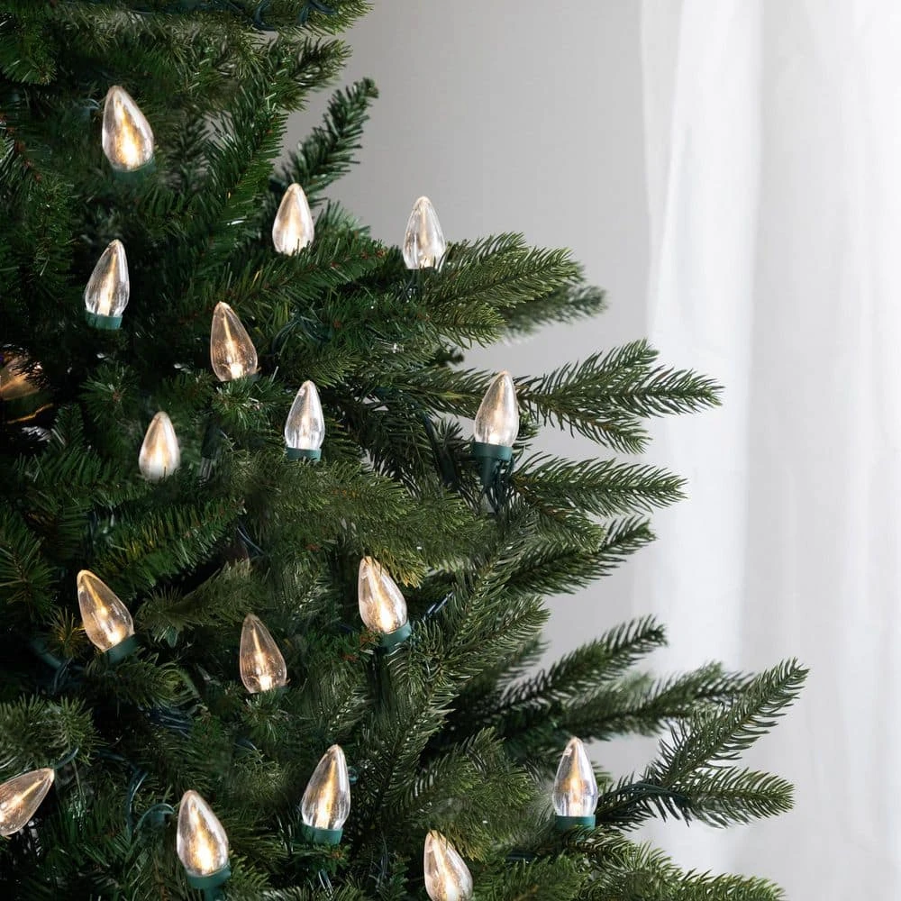 Northlight Set Of 25 C7 Clear Christmas Lights-24 Ft Green Wire 2 Northlight Set Of 25 C7 Clear Christmas Lights-24 Ft Green Wire - Image 2