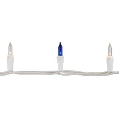 Northlight Set Of 100 Blue And Clear Mini Christmas Lights 2.5 In. Spacing With White Wire 10 Northlight Set Of 100 Blue And Clear Mini Christmas Lights 2.5 In. Spacing With White Wire -Northlight Shop northlight christmas string lights 32602364 1f 1000