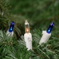 Northlight Set Of 100 Blue And Clear Mini Christmas Lights 2.5 In. Spacing With White Wire 11 Northlight Set Of 100 Blue And Clear Mini Christmas Lights 2.5 In. Spacing With White Wire -Northlight Shop northlight christmas string lights 32602364 44 1000