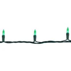 Northlight Set Of 50 Green LED Mini Christmas Lights With Green Wire -Northlight Shop northlight christmas string lights 32605413 4f 1000
