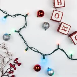 Northlight Set Of 50 Multi Colored LED Wide Angle Christmas Lights - Green Wire -Northlight Shop northlight christmas string lights 32608190 31 1000