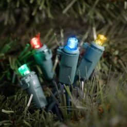 Northlight Set Of 50 Multi Colored LED Wide Angle Christmas Lights - Green Wire -Northlight Shop northlight christmas string lights 32608190 44 1000