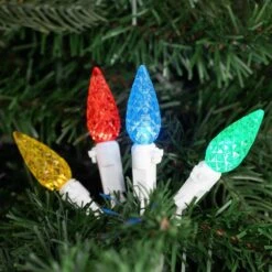 Northlight Set Of 70 Multi Colored LED C6 Christmas Lights With White Wire -Northlight Shop northlight christmas string lights 32614096 31 1000