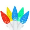 Northlight Set Of 70 Multi Colored LED C6 Christmas Lights With White Wire
