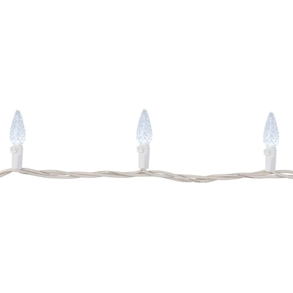 Northlight Set Of 70 Pure White LED C6 Christmas Lights With White Wire 3 Northlight Set Of 70 Pure White LED C6 Christmas Lights With White Wire - Image 3
