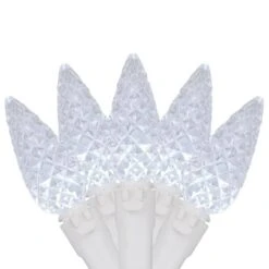 Northlight Set Of 70 Pure White LED C6 Christmas Lights With White Wire