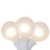 Northlight 9 Ft. 10-Light Frosted White G50 Globe Christmas Light Set With White Wire 15 Northlight 9 Ft. 10-Light Frosted White G50 Globe Christmas Light Set With White Wire -Northlight Shop northlight christmas string lights 33406588 64 1000