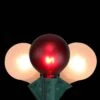 Northlight 9 Ft. 10-Light Red And White Globe Incandescent Christmas Light Set With Green Wire -Northlight Shop northlight christmas string lights 33406590 64 1000