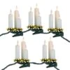Northlight 7 CT Dripping Clip On Candle Cluster Christmas Lights 6.5 Ft. Green Wire - Incandescent -Northlight Shop northlight christmas string lights 35167240 64 1000