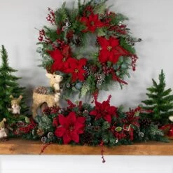 Northlight 42 In. Unlit Dakota Red Pine Artificial Christmas Teardrop Swag With Pine Cones 9 Northlight 42 In. Unlit Dakota Red Pine Artificial Christmas Teardrop Swag With Pine Cones -Northlight Shop northlight christmas swag 32265972 31 1000