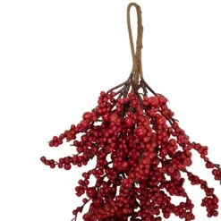 Northlight 24 In. Red Berries Unlit Artificial Christmas Swag Teardrop -Northlight Shop northlight christmas swag 32635565 4f 1000