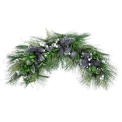 Northlight 36in.-Unlit Real Touch Winter Foliage And Berries Artificial Christmas Swag