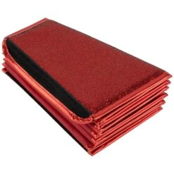 Northlight 26 In. Glittery Red Fabric Hexagonal Christmas Tree Collar -Northlight Shop northlight christmas tree collars 35688237 1f 1000