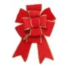 Northlight 40 In. Giant Red 3D 11-Loop Velveteen Christmas Bow With Gold Trim -Northlight Shop northlight christmas tree ribbon 33406649 64 1000