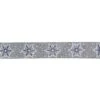 Northlight 2.5 In. X 16 Yds. Grey And White Glitter Snowflake Wired Craft Ribbon -Northlight Shop northlight christmas tree ribbon 33531372 64 1000