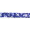 Northlight 2.5 In. X 16 Yds. Metallic Blue And Silver Snowflake Wired Craft Ribbon -Northlight Shop northlight christmas tree ribbon 33531390 64 1000
