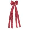 Northlight 48in. X 10in. Red And White Striped 16 Loop Christmas Bow Decoration -Northlight Shop northlight christmas tree ribbon 34676949 64 1000