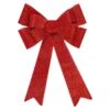 Northlight 16 In. W LED Lighted Red Tinsel Christmas Bow Decoration -Northlight Shop northlight christmas tree ribbon 34902105 64 1000