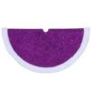 Northlight 20 In. Purple Glittered Mini Christmas Tree Skirt With Faux Fur Trim -Northlight Shop northlight christmas tree skirts 33530805 64 1000