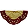 Northlight 48 In. Gold And Burgundy Velvet Christmas Tree Skirt 8 Northlight 48 In. Gold And Burgundy Velvet Christmas Tree Skirt -Northlight Shop northlight christmas tree skirts 34315038 64 1000