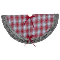 Northlight 48 In. Red And White Plaid Christmas Tree Skirt With Snowflake 7 Northlight 48 In. Red And White Plaid Christmas Tree Skirt With Snowflake -Northlight Shop northlight christmas tree skirts 34316568 4f 1000