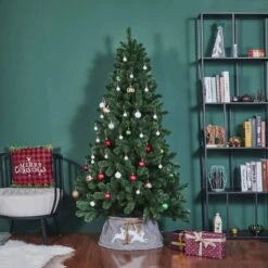 Northlight 22 In. Gray With White Reindeer Christmas Tree Collar 5 Northlight 22 In. Gray With White Reindeer Christmas Tree Collar -Northlight Shop northlight christmas tree skirts 34858412 31 1000