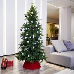 Northlight 22 In. Red Velvet Christmas Tree Collar -Northlight Shop northlight christmas tree skirts 34858415 31 1000