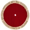 Northlight Cable Knit Christmas Tree Skirt With Faux Fur Trim-48in.-Red -Northlight Shop northlight christmas tree skirts 35766663 64 1000