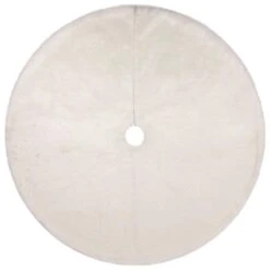 Northlight Polar Bear Faux Fur Christmas Tree Skirt-48in.-White