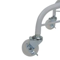 Northlight White Metal Rolling Christmas Tree Stand For 6.5 Ft. To 7.5 Ft. Artificial Trees -Northlight Shop northlight christmas tree stands 33388981 4f 1000