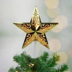 Northlight 8.5 In. Gold Star Cut-Out Design Christmas Tree Topper - Clear Lights 7 Northlight 8.5 In. Gold Star Cut-Out Design Christmas Tree Topper - Clear Lights -Northlight Shop northlight christmas tree toppers 32606344 31 1000