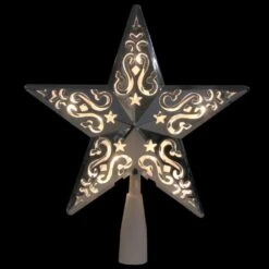 Northlight 8.5 In. Silver Star Cut-Out Design Christmas Tree Topper - Clear Lights 5 Northlight 8.5 In. Silver Star Cut-Out Design Christmas Tree Topper - Clear Lights -Northlight Shop northlight christmas tree toppers 32606345 4f 1000