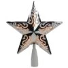 Northlight 8.5 In. Silver Star Cut-Out Design Christmas Tree Topper - Clear Lights -Northlight Shop northlight christmas tree toppers 32606345 64 1000