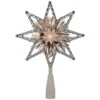 Northlight 8 In. Retro Silver Tinsel 8-Point Star Christmas Tree Topper - Clear Lights 7 Northlight 8 In. Retro Silver Tinsel 8-Point Star Christmas Tree Topper - Clear Lights -Northlight Shop northlight christmas tree toppers 32606356 64 1000