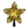 Northlight 7 In. Lighted Gold Tinsel Star Christmas Tree Topper With Clear Lights -Northlight Shop northlight christmas tree toppers 33388867 64 1000