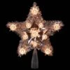 Northlight 9 In. Lighted Silver Tinsel Star Christmas Tree Topper In Clear Lights -Northlight Shop northlight christmas tree toppers 33406548 64 1000