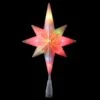 Northlight 11 In. Frosted Bethlehem Star With Gold Scrolling Christmas Tree Topper In Multi-Lights -Northlight Shop northlight christmas tree toppers 33406550 64 1000