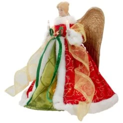 Northlight 12 In. Lighted Red And Green Angel With Wings Christmas Tree Topper - Clear Lights -Northlight Shop northlight christmas tree toppers 34850968 4f 1000